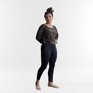 NWT Black Lole Legging with Pockets 7/8 Length Size S